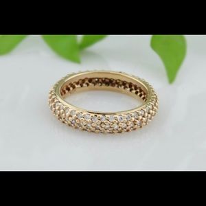 10k gemstone band ring size 8 3/4